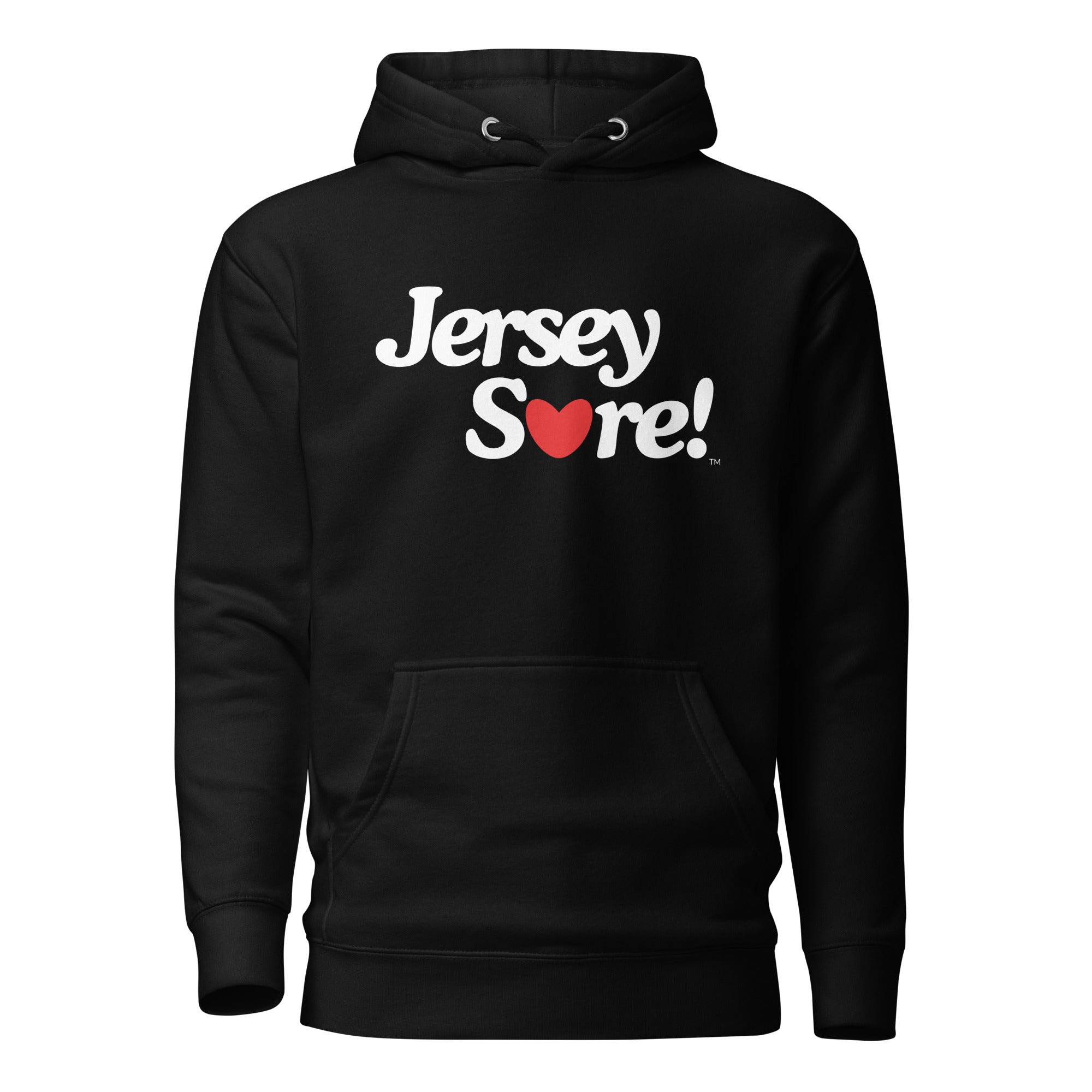 Best Red Heart Men Hoodie (White Letters)