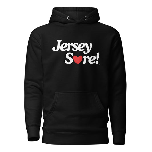 Best Red Heart Men Hoodie (White Letters) - Jersey Sure
